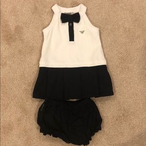 Armani Baby dress with bloomers 6 months